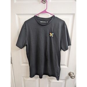 MiiR T-Shirt Mens Black Embroidered Mountain Logo Organic Blend - Size M